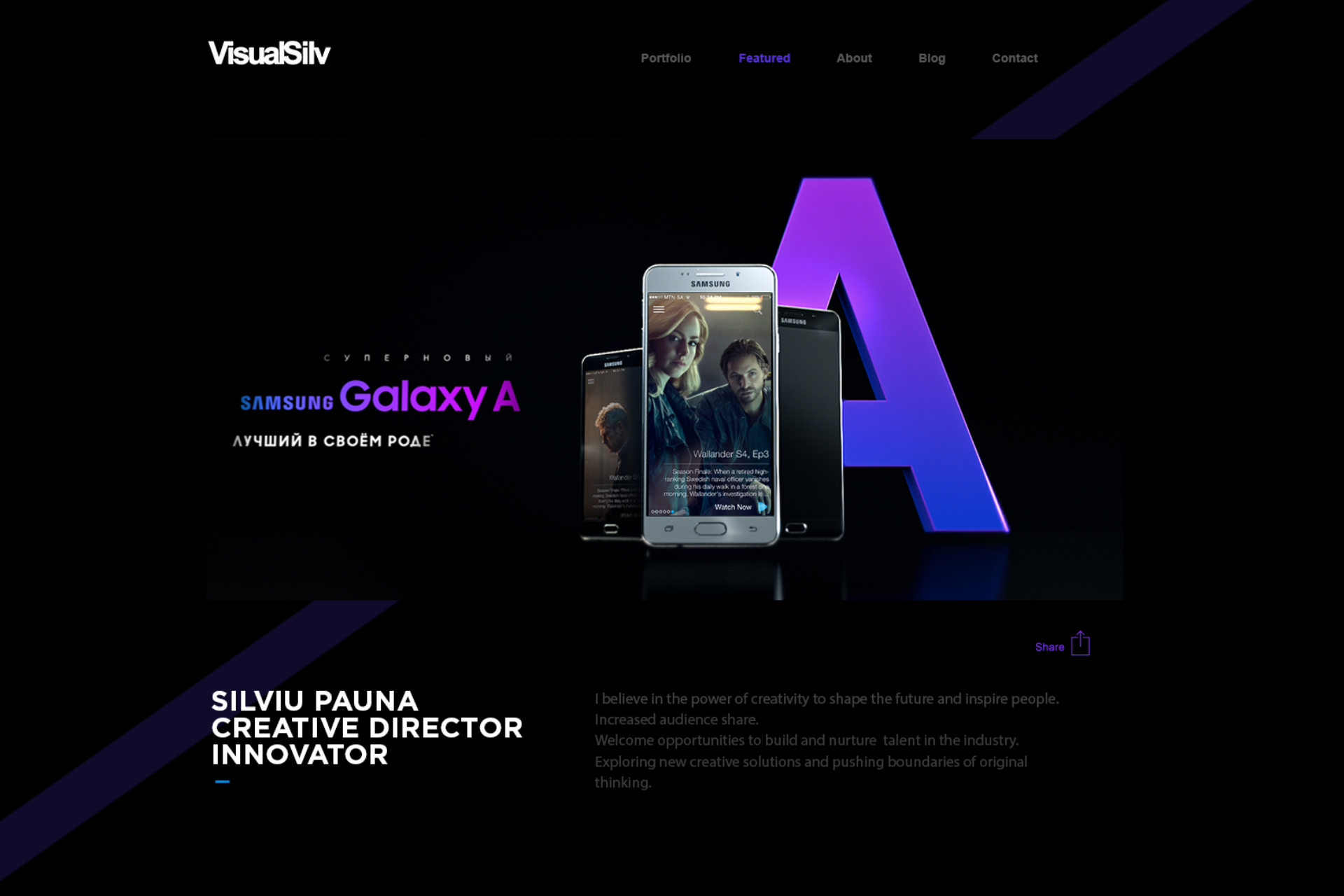 VisualSilv custom website